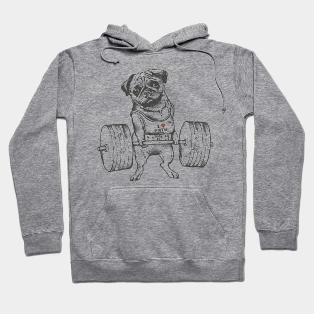 Pug Lift Hoodie by huebucket